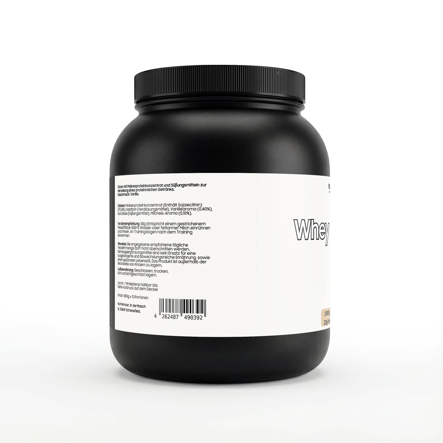 Reines Premium Whey Protein Vanilla - 1,000g, laborgeprüfte Qualität für Ihre tägliche Unterstützung.