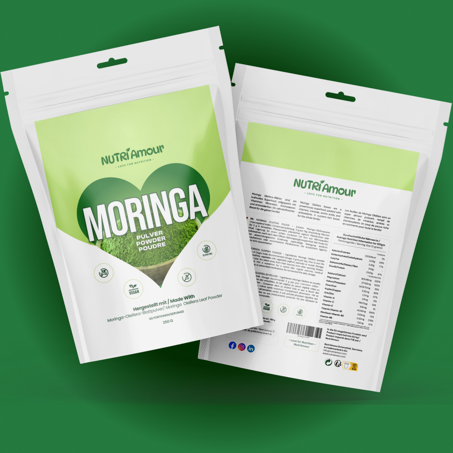 Moringa Pulver - 250 Gm