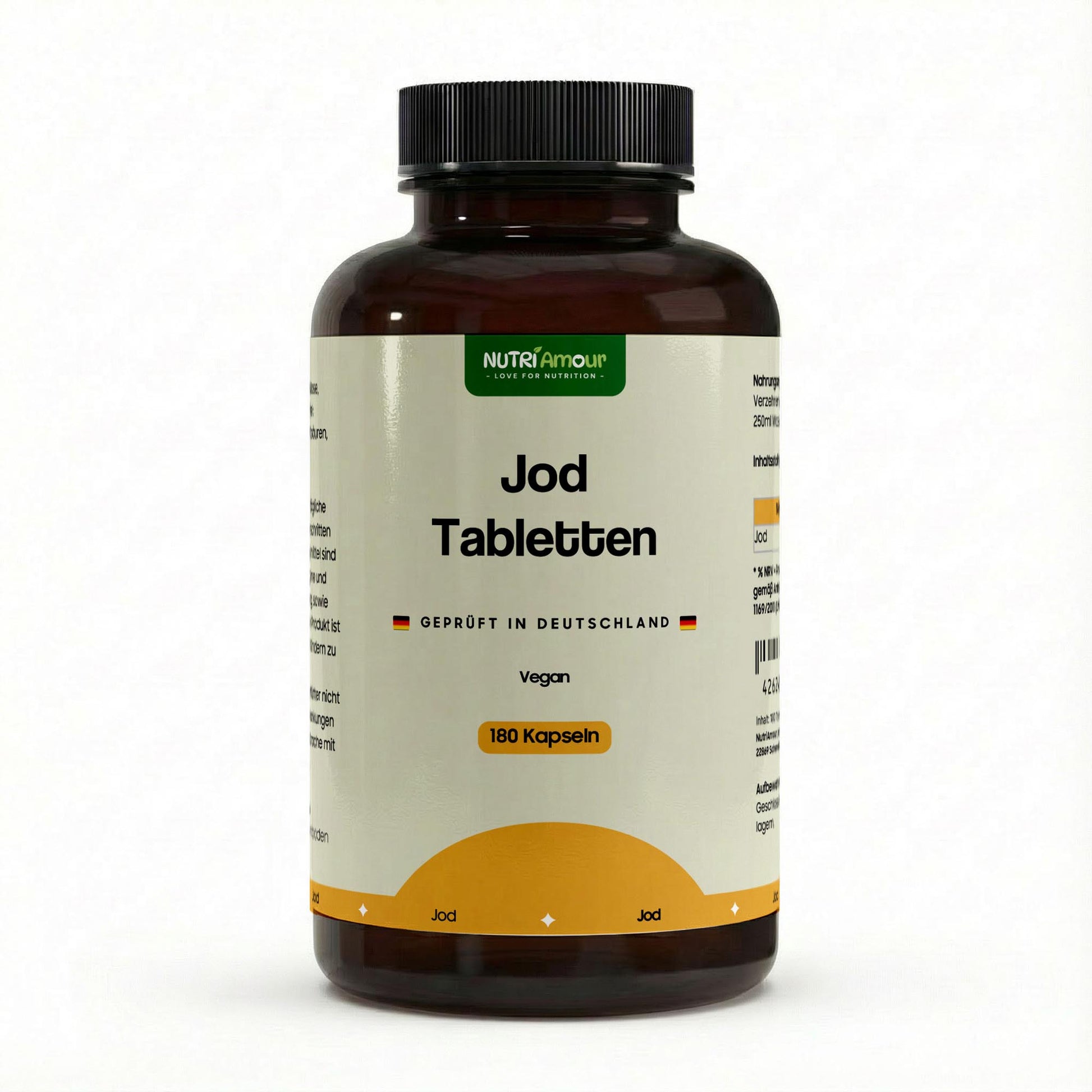 Hochwertige Jod - 180 vegan tablets in laborgeprüfter Reinheit. Natürliche Unterstützung für Ihr tägliches Wohlbefinden.